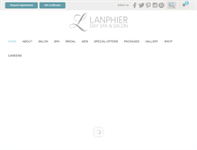 Tablet Screenshot of lanphierdayspa.com